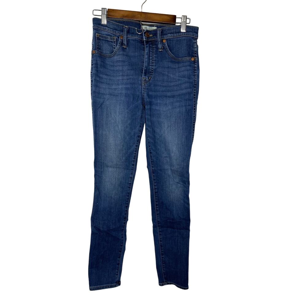 Madewell blue jeans women's 28 waist size 6 HIGH RISE skinny ankle dark wash